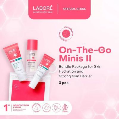 LABORE Sensitive Skin Care On-the-go Minis II - Trial Kit Cleanser, Toner, Serum II paket labore II travel kit