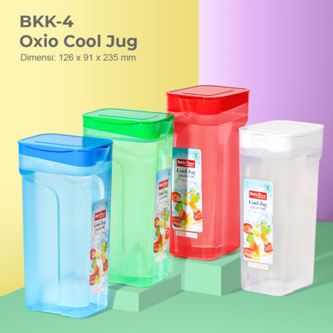 Botol Minum Minuman Kulkas Plastik Oxio Cool Jug 1,5 Lt Pitcher Bottle lion star bassichome