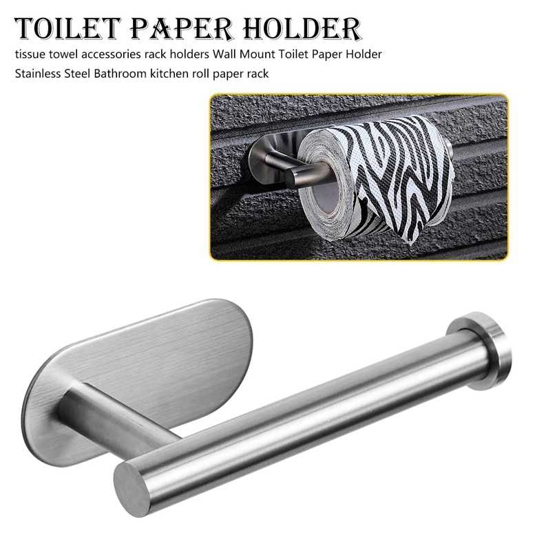 Gantungan tempat tisu toilet  dispenser tisu gantung simple toilet paper holder stainless steel