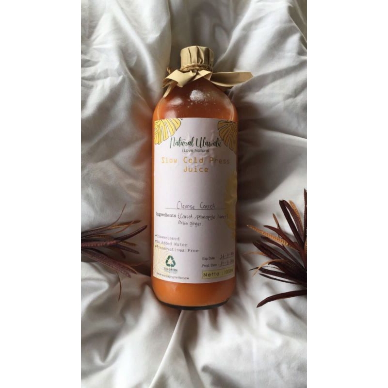 

Cleanse Carrot Slow Cold Press Juice 1ltr