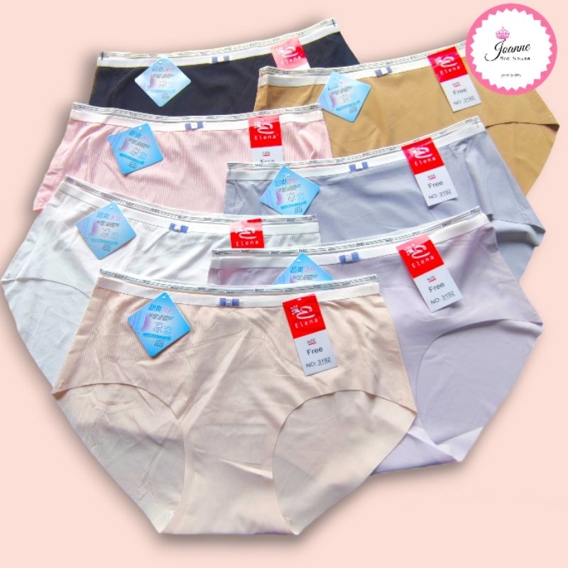Elena Celana Dalam Seamless Wanita E 3192 - CD Sepinggul Wanita fit bb 60kg Tanpa Jahitan Lembut Nya