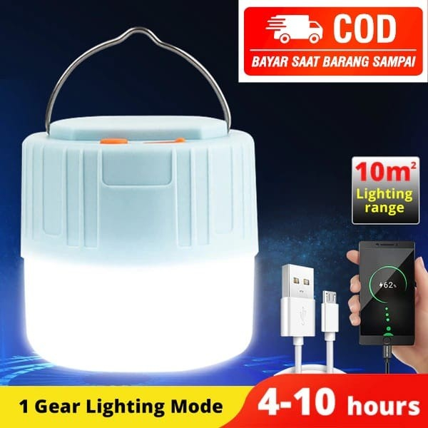 Lampu Tenda Camping Bohlam BLUB LED 5805 7RTP57BK Lenter Camping Taffled Rechargeable LED