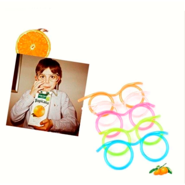 BSS - Kaca mata minum sedotan anak remaja