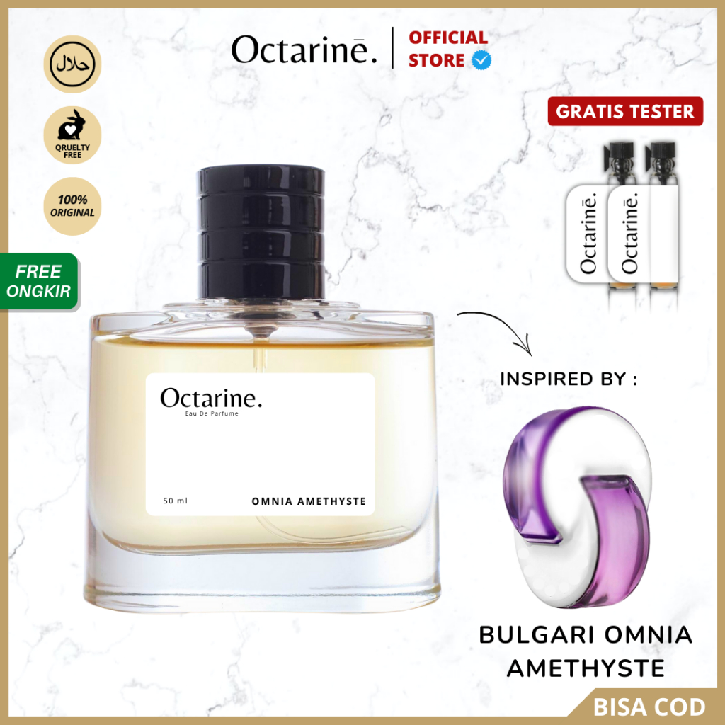 Octarine - Parfum Wanita Pria Tahan Lama Aroma Lembut Fresh Elegan Sexy Inspired By OMNIA AMETHYSTE | Parfume Perfume Farfum Minyak Wangi Cewek Cowok Murah Original