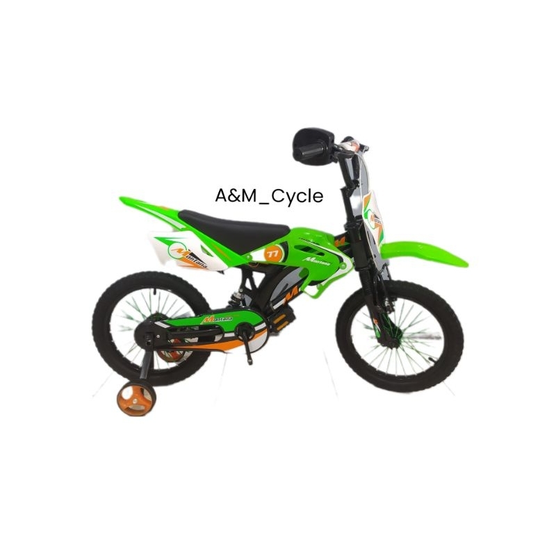 Sepeda Anak laki-laki BMX montana cross trail 16 inchi bel gas motor sepeda  model motor trail seped