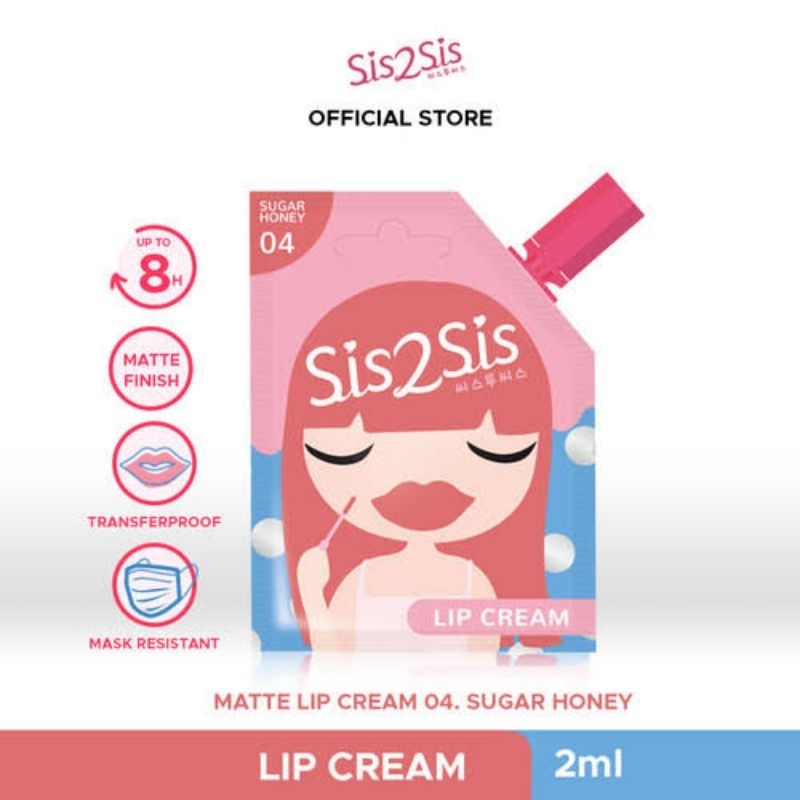 sis2sis lipcream 04 ( harga untuk 3pcs )