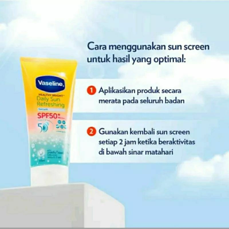 VASELINE SPF 50 DAILY REFRESHING SUNSCREEN 170ML