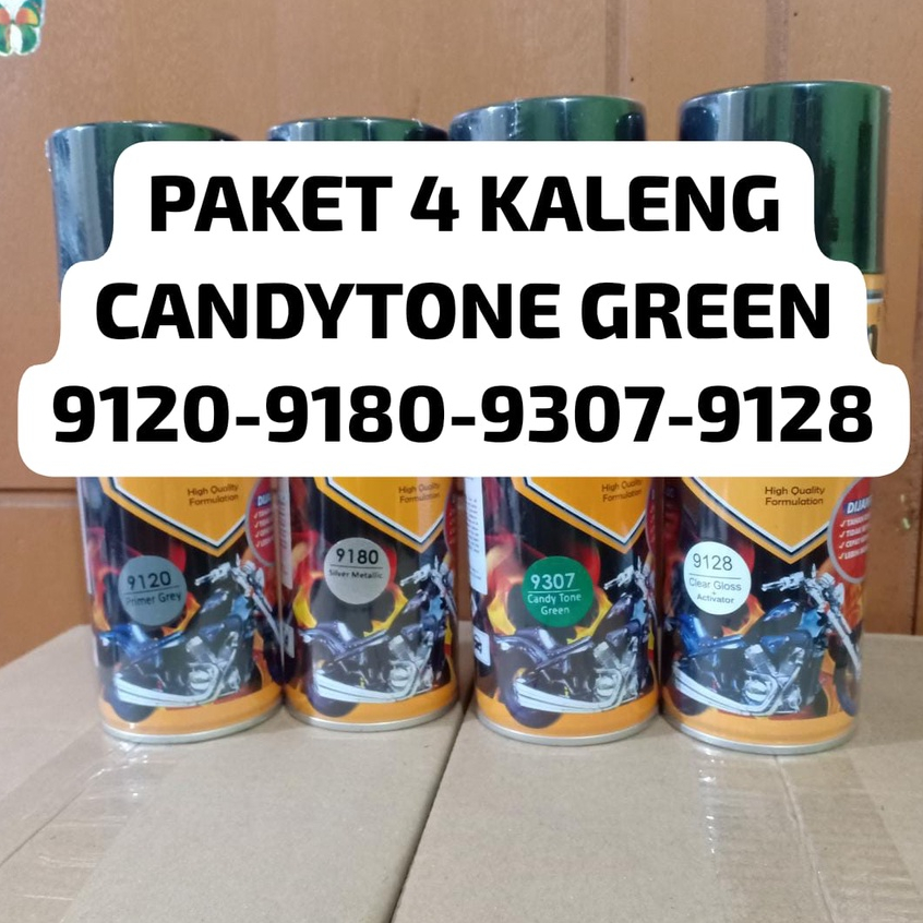 PAKET LENGKAP WARNA CANDYTONE 4 PCS DITON PREMIUM Pilok Cat Semprot Candy Tone (Epoxy - Met Silver - Candy Tone - Clear) 4pcs x 400ml