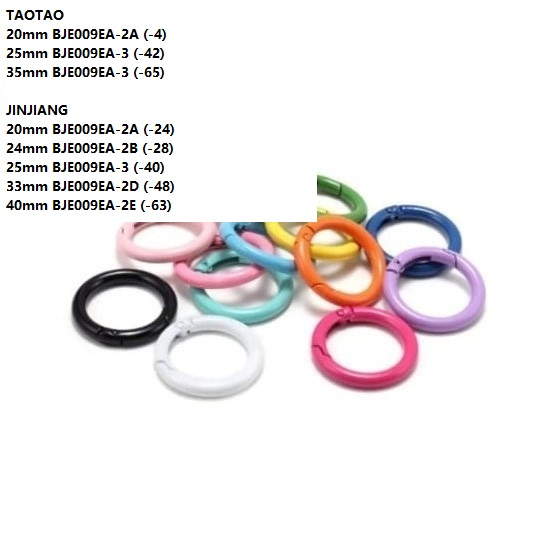 Ring Besi Buka Tutup Warna-Warni 40mm-42mm Harga/Pc