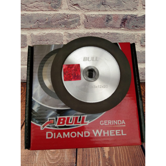 Diamond Asah Red 4 x 600 (Tebal) Bull / Diamond Asah Tebal 4" Grit 600 / Diamond Asah 4" x 600 Tebal