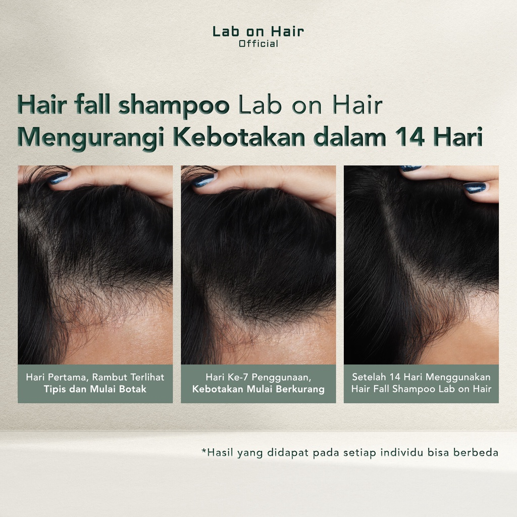 LAB ON HAIR Anti Hair Fall Shampoo Scalp Spray Ampoule Serum - Perawatan Kulit Kepala Rambut Rontok