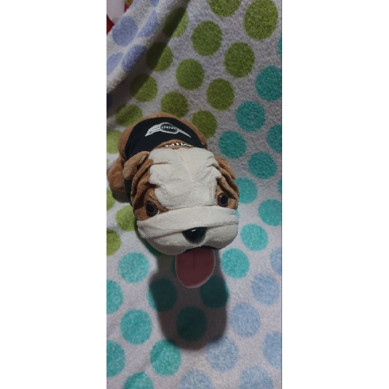 Boneka anjing Buldog Mini Cooper