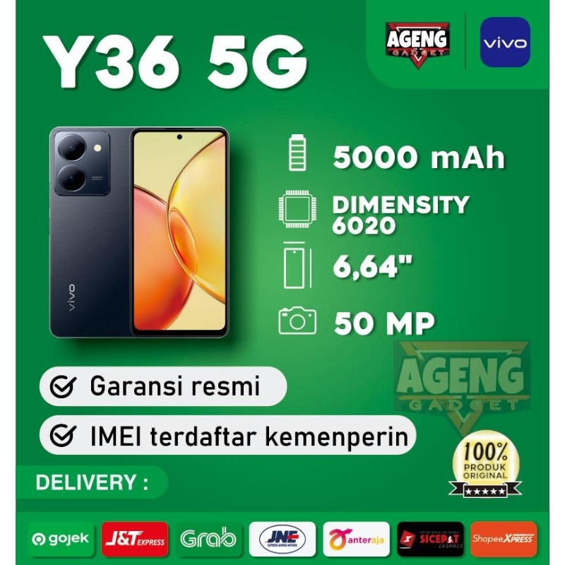 Vivo Y36 5G 8/256 Garansi Resmi Original Vivo 100%