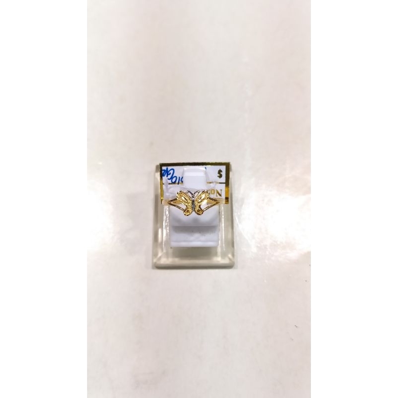 Cincin Kupu Kupu Uk 11 Emas Kuning 700