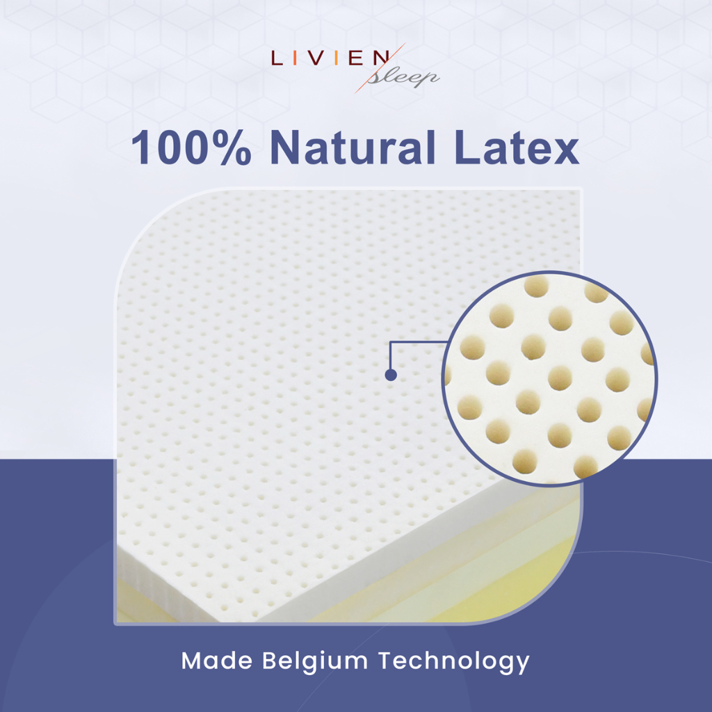 Kasur Latex,  Matras Latex, Livien Latex Mattress Belgium Premium Mattress EXTRA Luara Bedframe