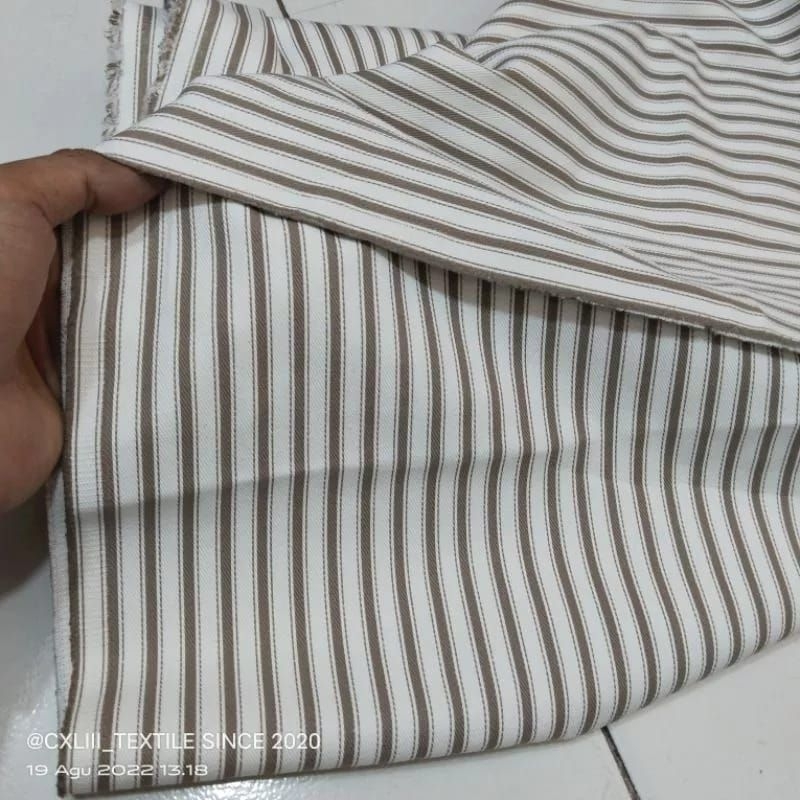 kain levis jeans hickorry motif salur bahan tebal 12 oz | harga per 1,5 m
