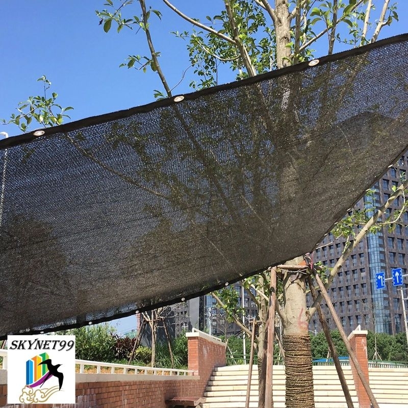 PARANET 90 % / SUNSHADE NET DENGAN CINCIN LOGAM BULAT DI SETIAP SUDUT ( UK 5x5 - 5x10 )