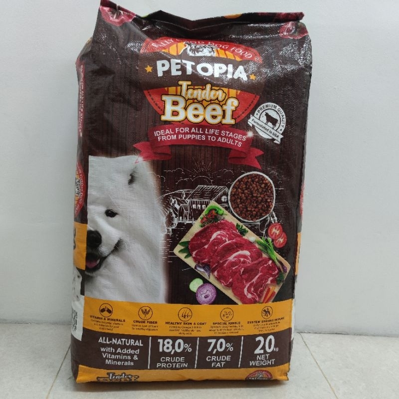 Petopia Dog 20kg Petopia Dog Lamb / Petopia Dog Beef 20kg