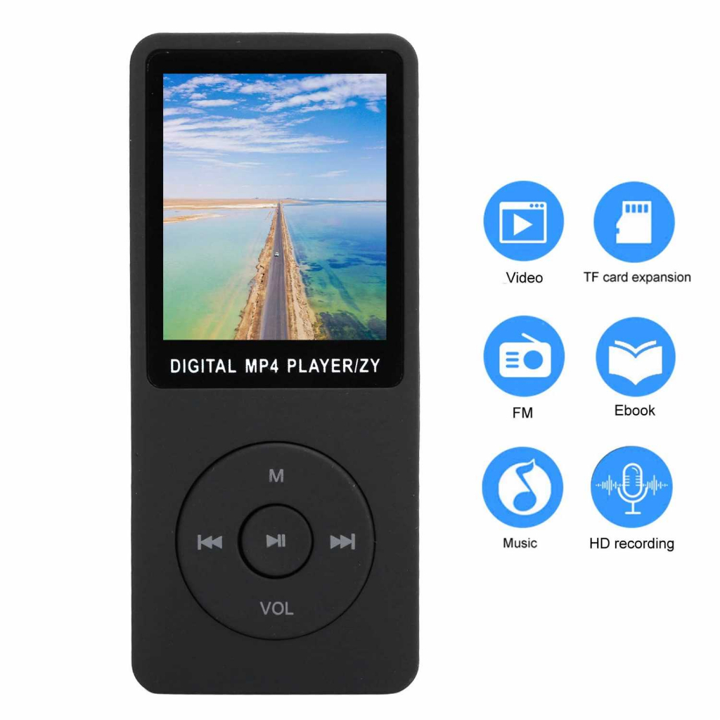 MP3 Digital Audio Player MP4 1.8 Inch Audio Player Multifungsi Pemutar Musik Suara Jernih Desain Kecil Portable