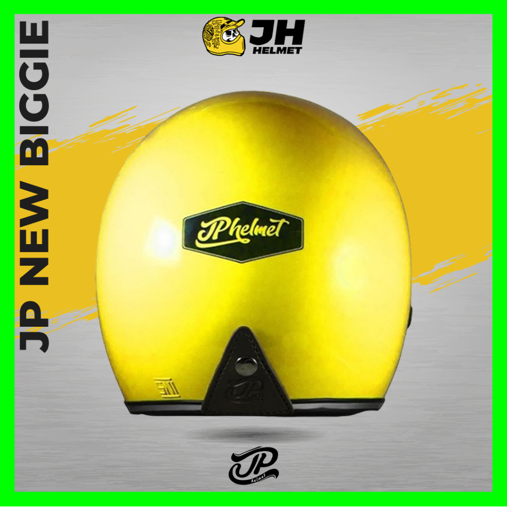Helm Retro JP New Bigie Solid Yellow Diesel | Helm JPX Retro Half Face | JUAL HELM