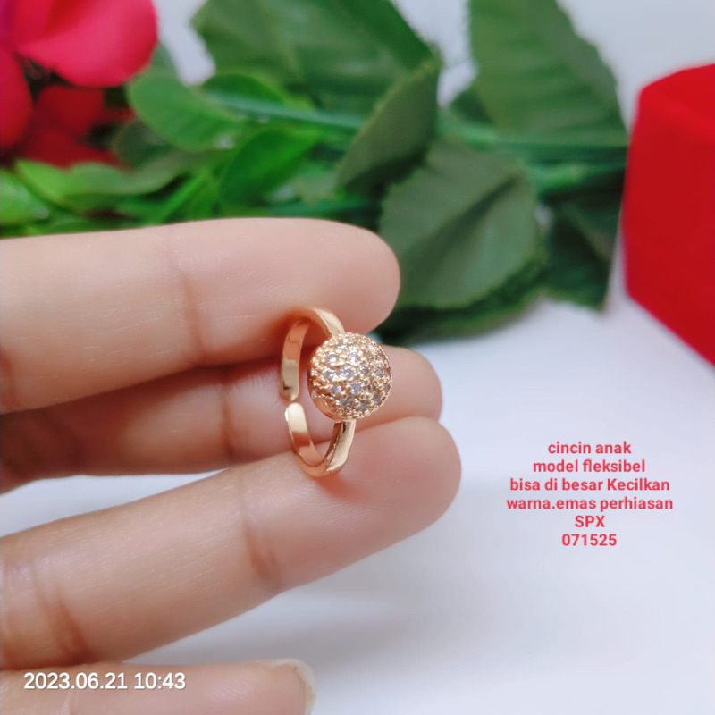 Cincin Anak Titanium Tembaga Xuping Terlaris Termurah Tidak Mudah Pudar