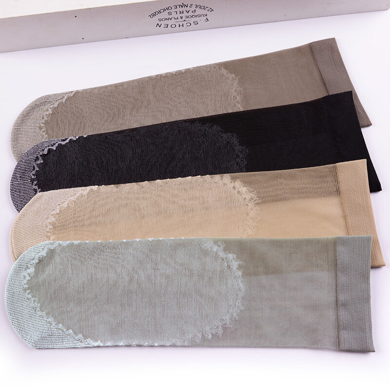 RSB KK405 Kaos Kaki Pendek Wanita Anti Slip Kaos kaki Transparan Anti Licin