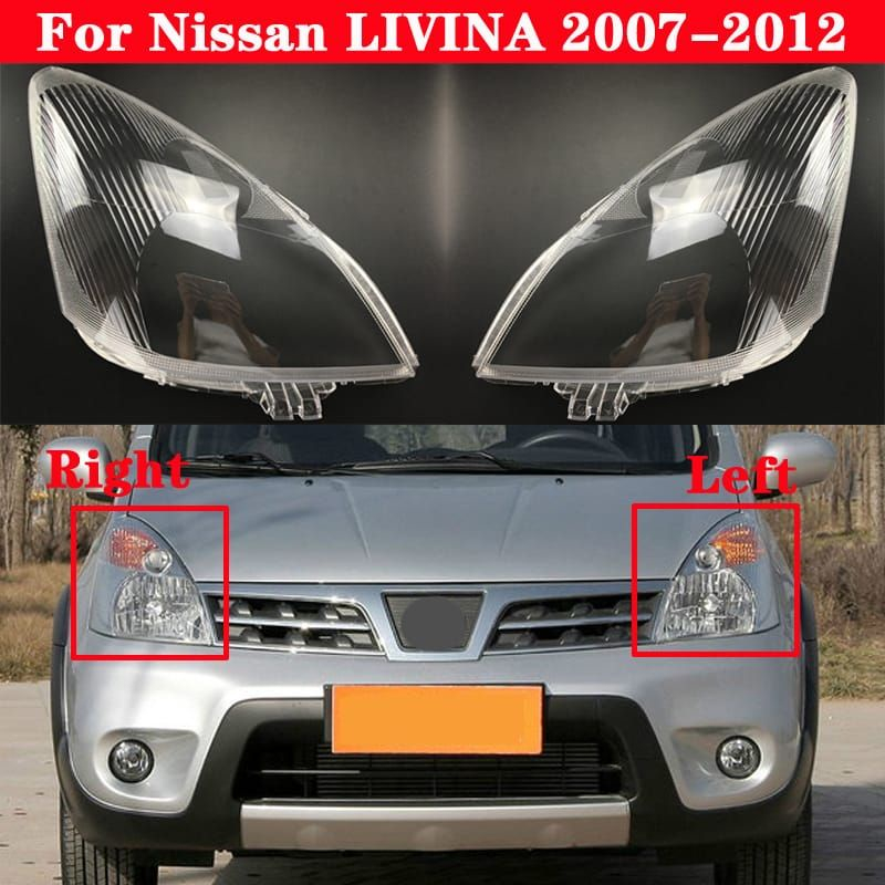 Grand livina 2007-2012 Headlamp penutup lensa transparan  Depan  Kiri / Kanan  2007 2008 2009 2010 2011 2012 tutup penutup lampu depan