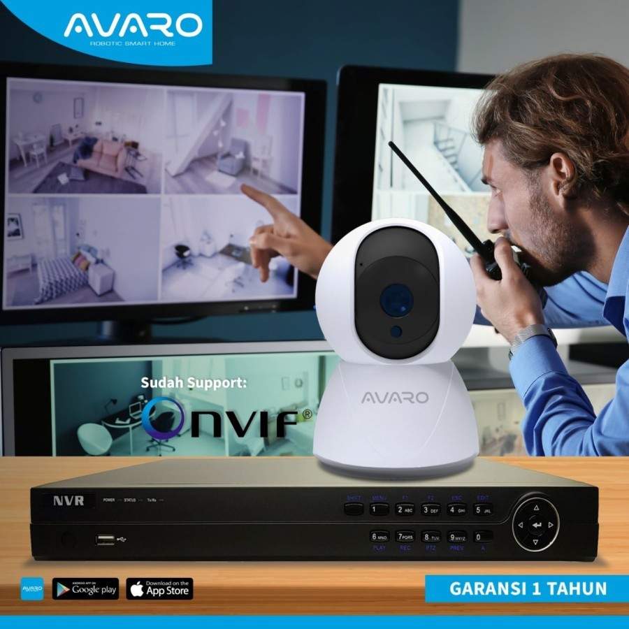 Smart IP Cam Indoor CT01 A 6x Zoom +Lan Port- Cctv IP Cam AVARO CT01-A