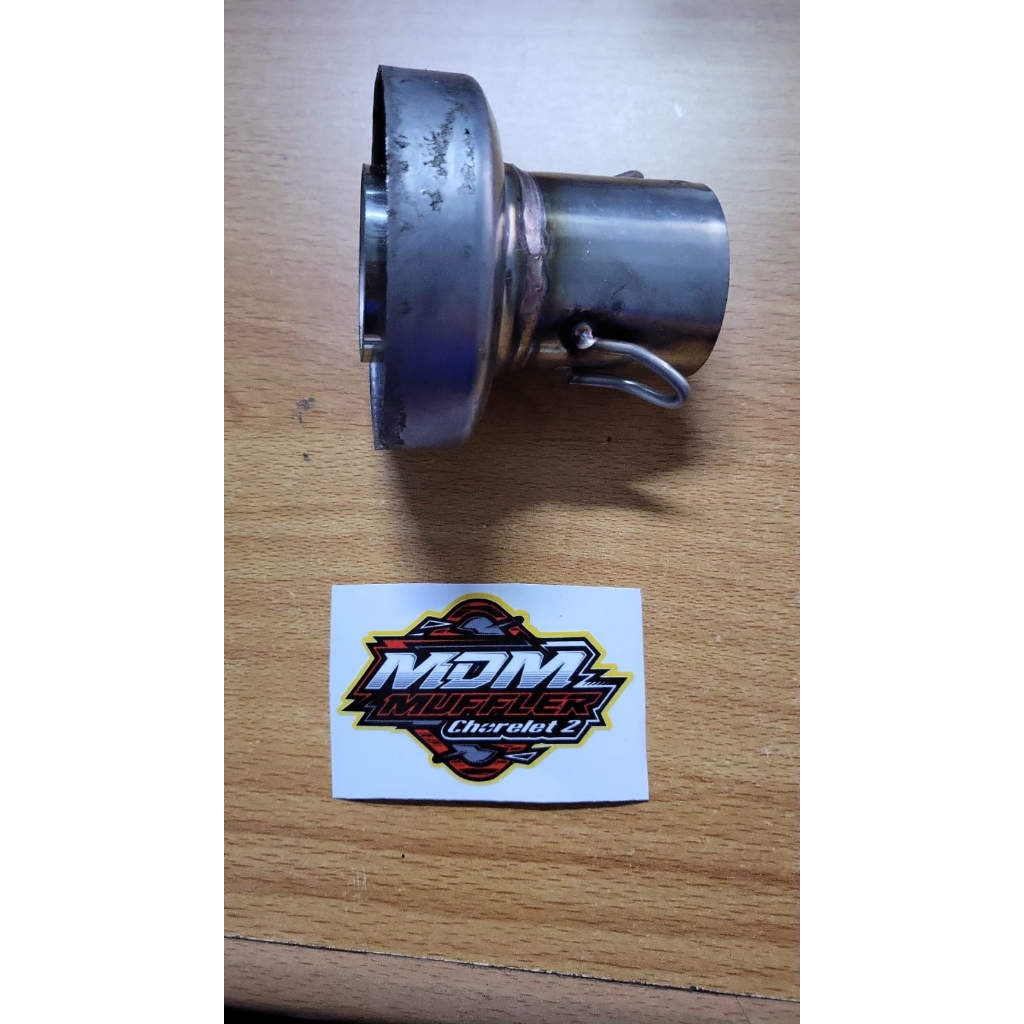 MDM RACING MUFFLER Dop Leher / Inlet Leher 38mm atau 50mm Silincer Engker