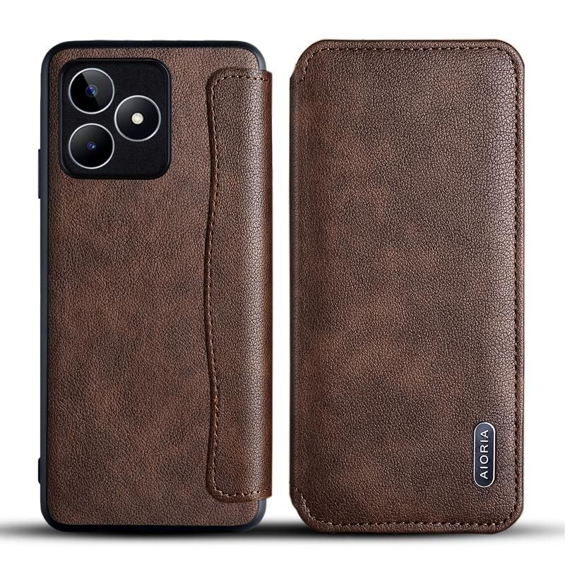 REALME C53 CASE LEATHER FLIP CASE AIORIA LEATHER FLIP COVER SOFTCASE SOFT