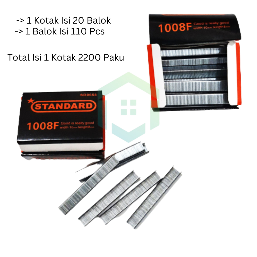 REFILL ISI ULANG METAL STREPLES / STAPLES GUN TEMBAK NO. 13 / 4-6-8