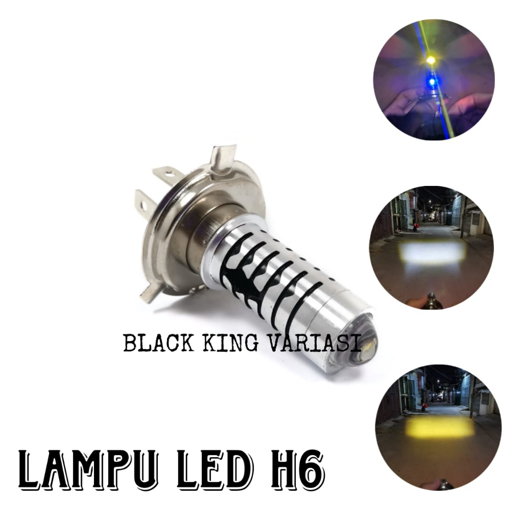 Lampu Depan H4 Motor Mobil Lampu Utama Led H4 Putih Kuning Plus Senja Biru Lampu H4 3 Kaki Lampu LED Motor