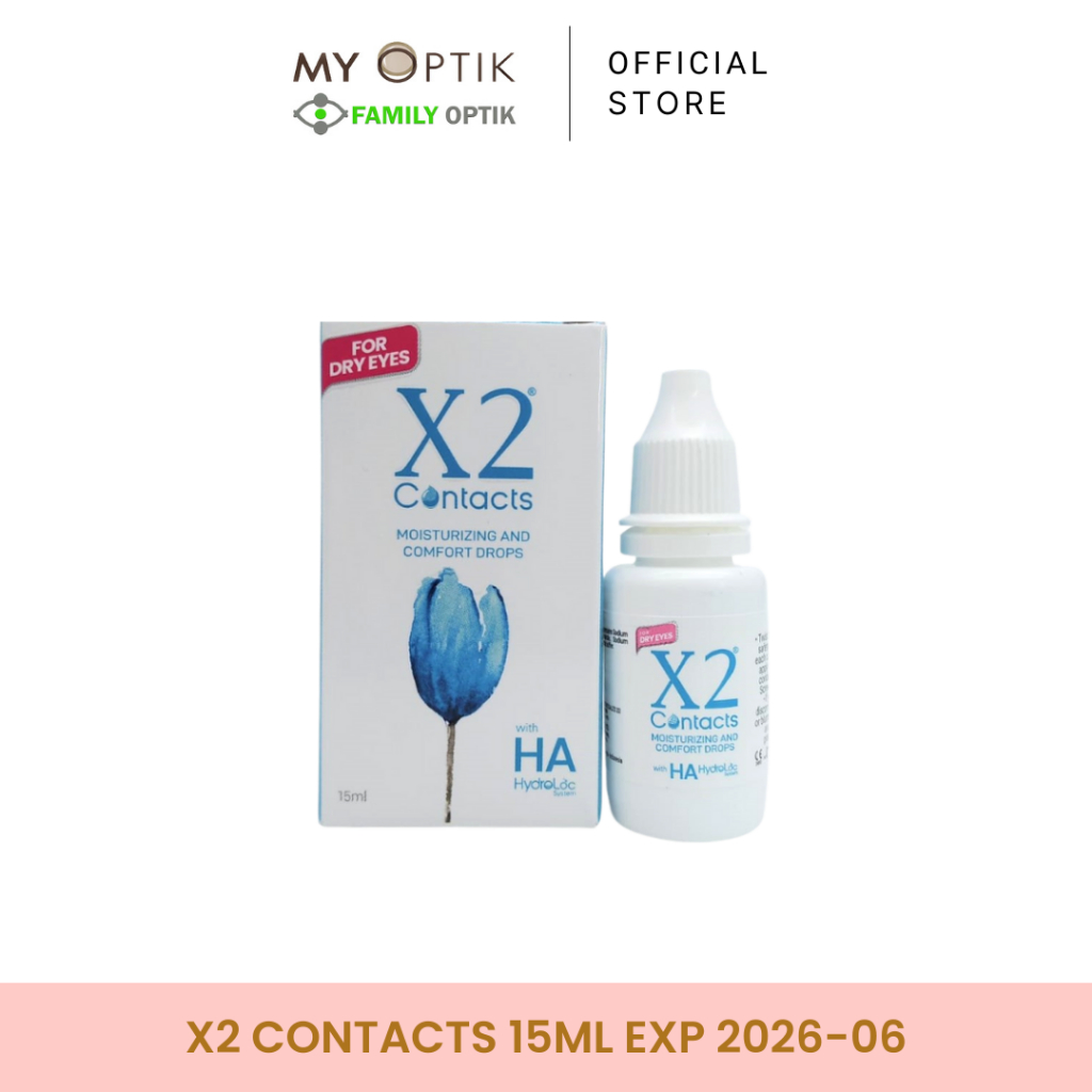 X2 Contacts Eye Drops 15ml tetes softlens