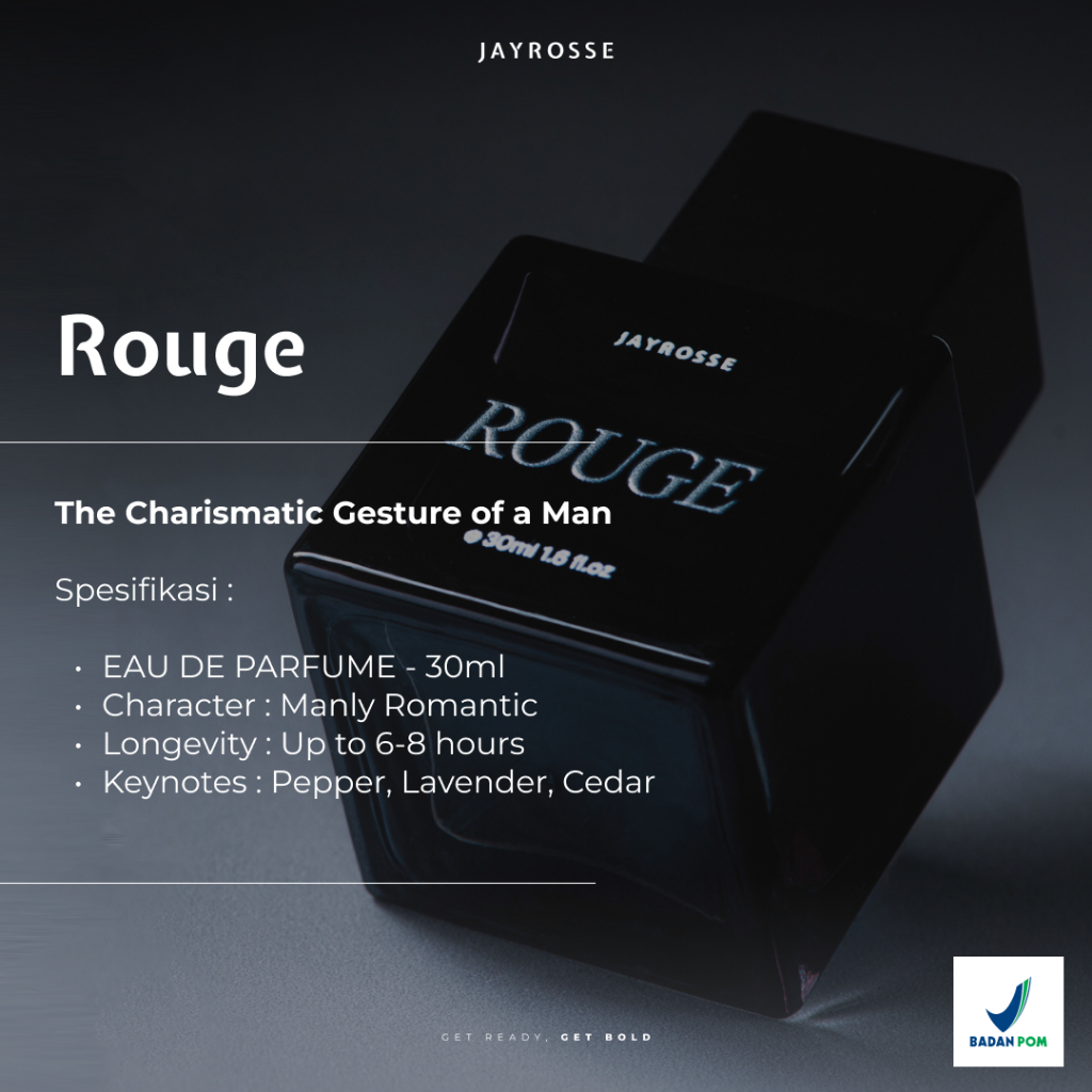 Jayrosse Perfume - ROUGE 30ml | Parfum Pria