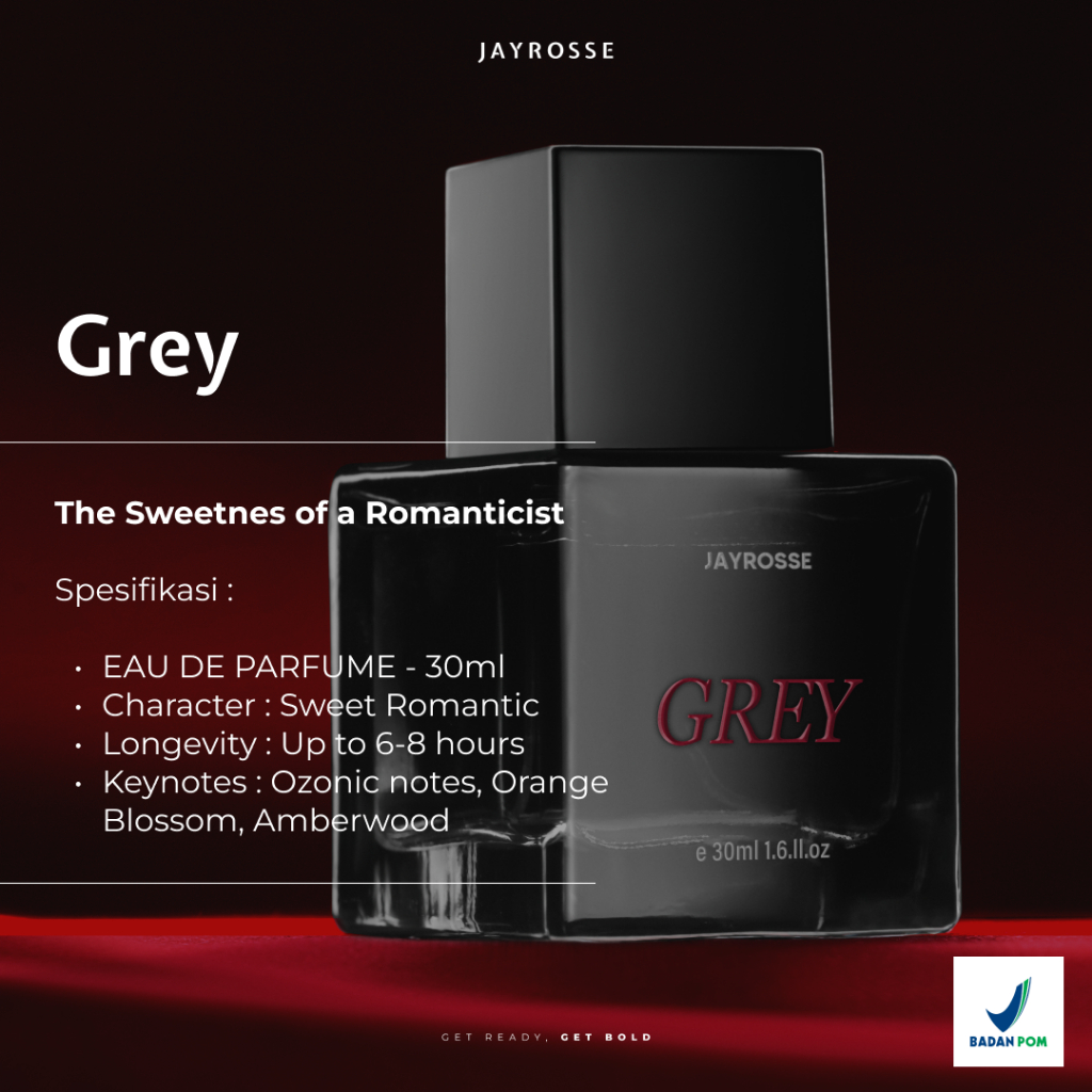 Jayrosse Perfume - GREY 30ml | Parfum Pria