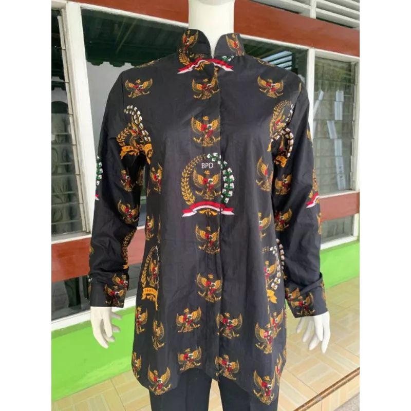 Batik seragam BPD wanita terbaru full furing Seragam batik BPD wanita batik BPD