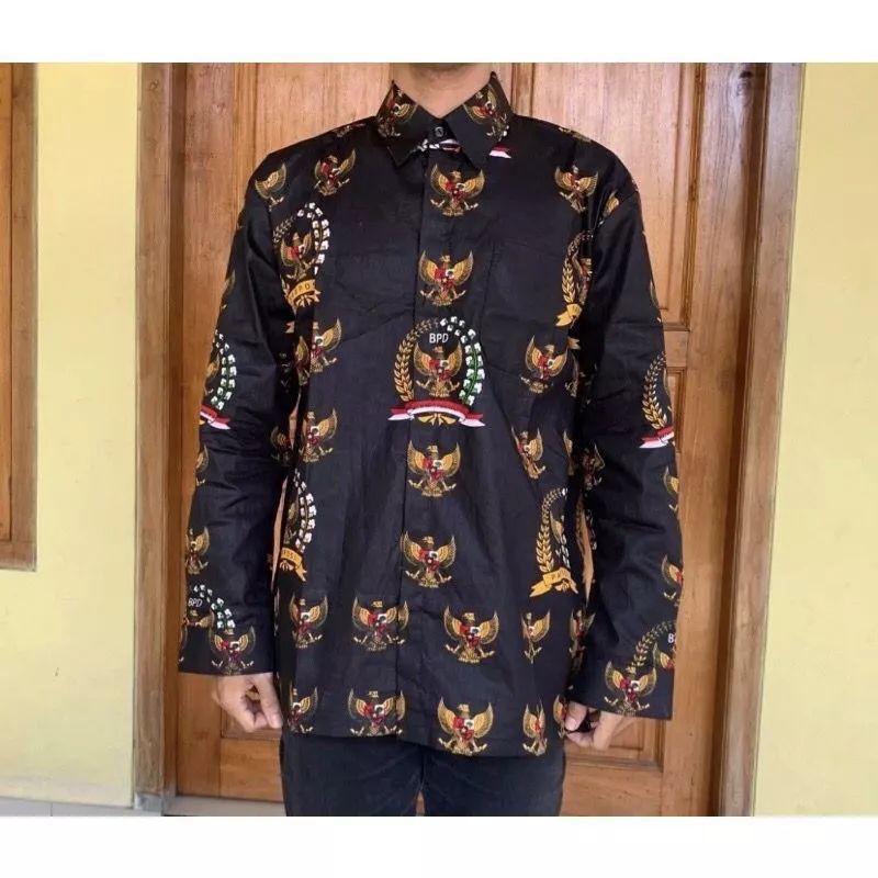 Seragam batik BPD pria terbaru lapis furing batik BPD pria seragam batik BPD terbaru