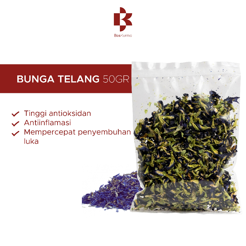 

Teh Bunga Telang 50 gr Butterfly Pea Tea Seduh