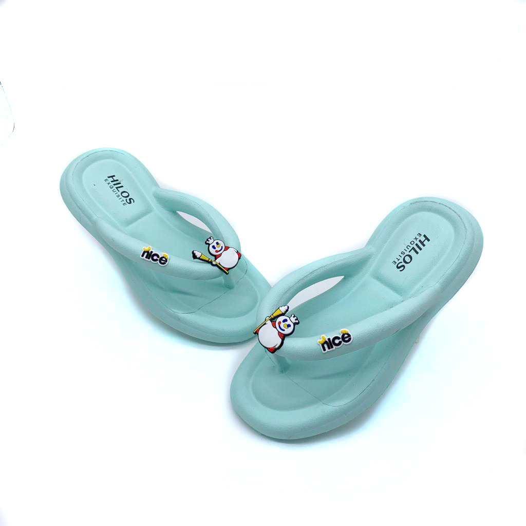 Sandal Jepit Sandal Wanita Dewasa Bahan Licin Model Terbaru Motif Mixue Dan Banana UK.35-40