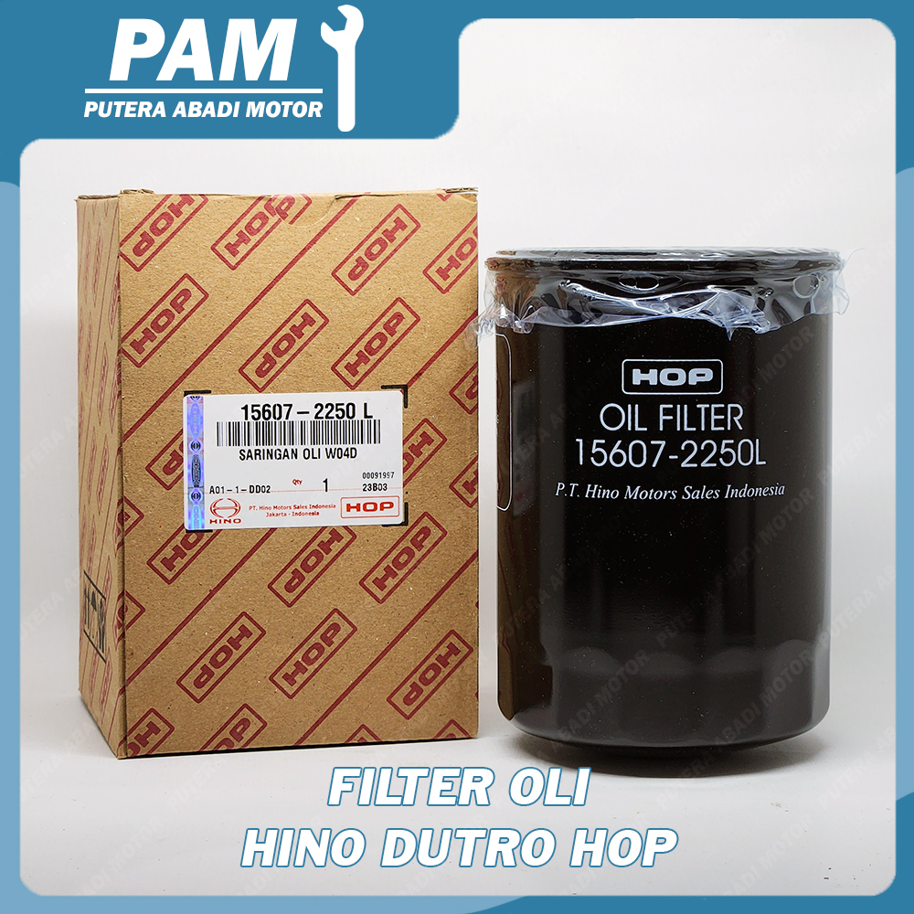 Filter Oli Dutro Asli HOP 15607-2250L Hino Dutro Ori HOP