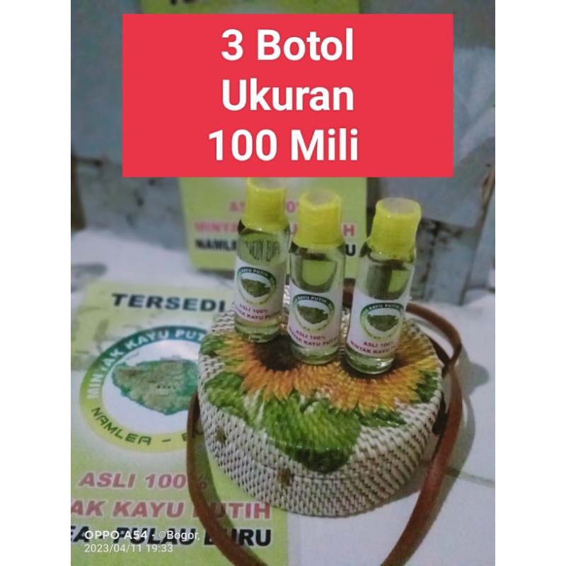 Minyak Kayu Putih Namlea buru Minyak Kayu Putih Asli Ambon (Namlea -P Buru 1 pack isi 3 Botol ukuran