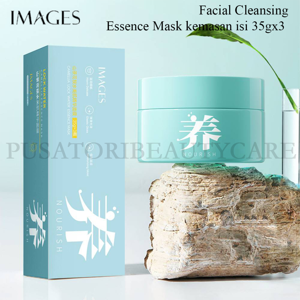 IMAGES  Facial Cleansing Essence Mask kemasan isi 35gx3