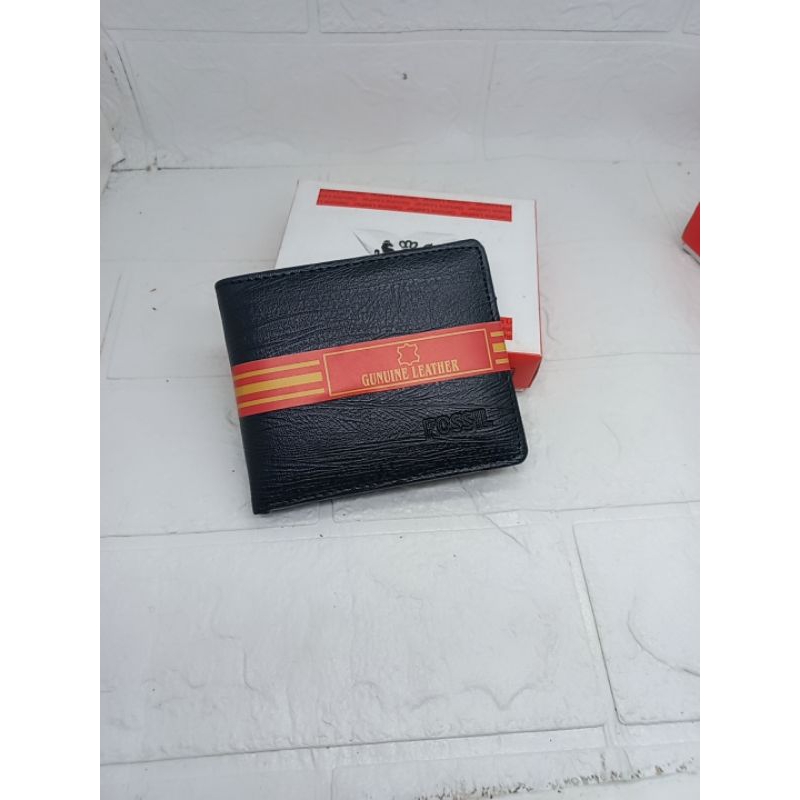 DOMPET PRIA KULIT PU DOMPET KULIT MOTIF SERAT