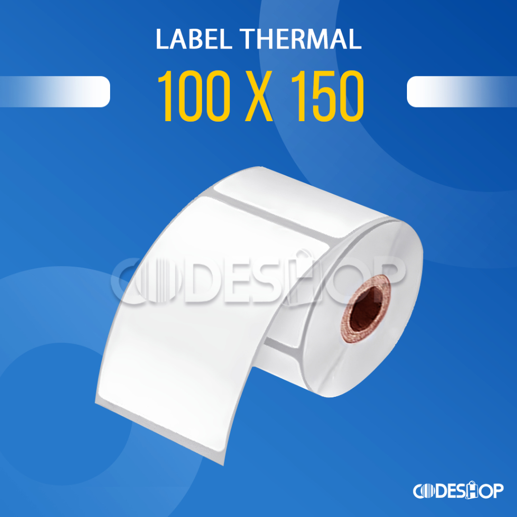 Sticker Resi Thermal ECO 100X150mm Label Barcode isi 250pcs