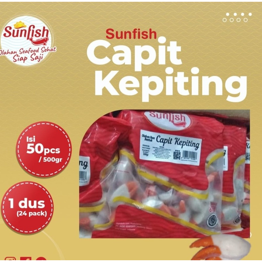 OLAHAN IKAN CAPIT KEPITING SUNFISH 500GR HALAL CRAB CLAW