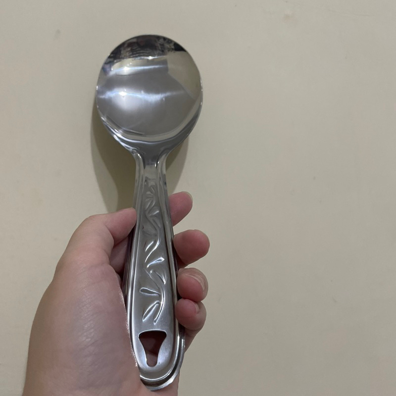 Centong Nasi Stainless Tebal Sendok Sayur Makanan Anti Karat Premium Alat Masak MPASI Bayi