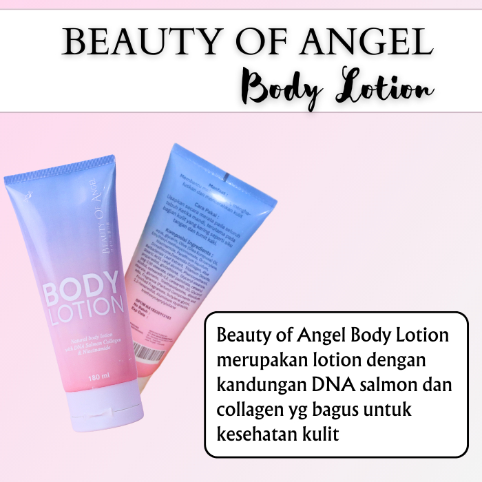 Body Lotion Spf 50 Perawatan Tubuh Lotion Pemutih Badan Mencerahkan kandungan dna salmon dan collagen Beauty Of Angel