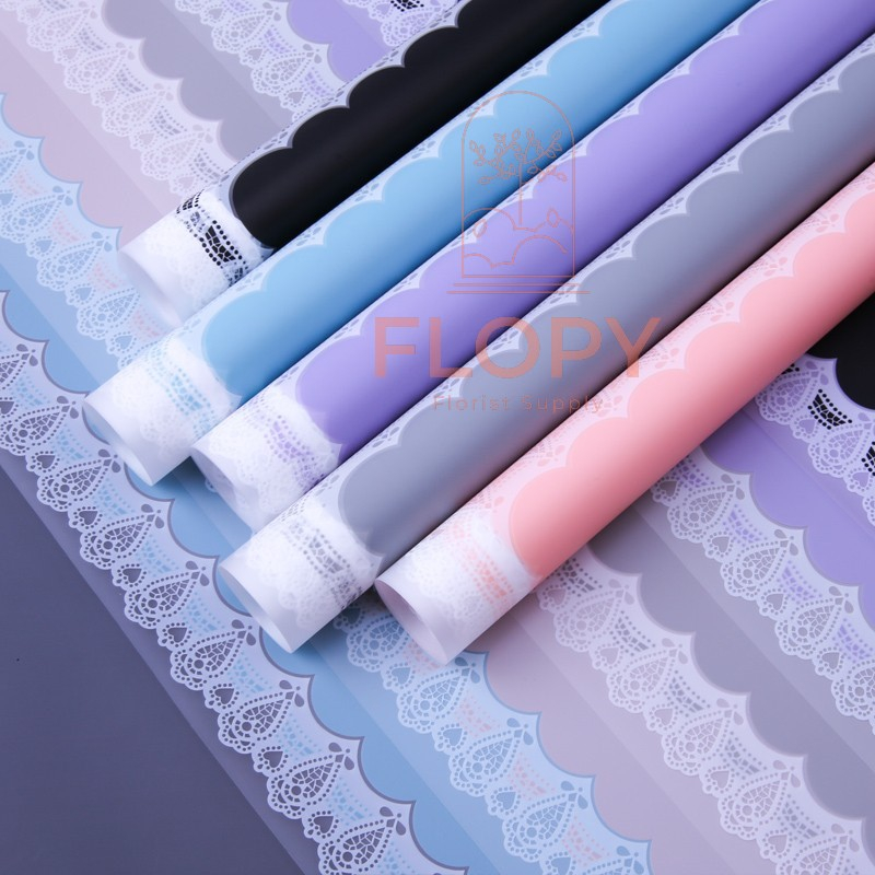 

[5 lembar] Renda New Cellophane Wrap Flower / kertas bunga / tissue bunga - FWR