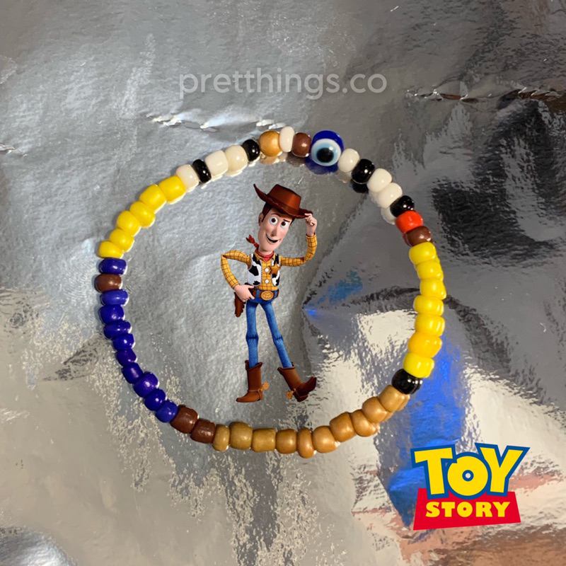 Gelang Woody Toy Story | Bracelet Beads Toy Story | Aksesoris
