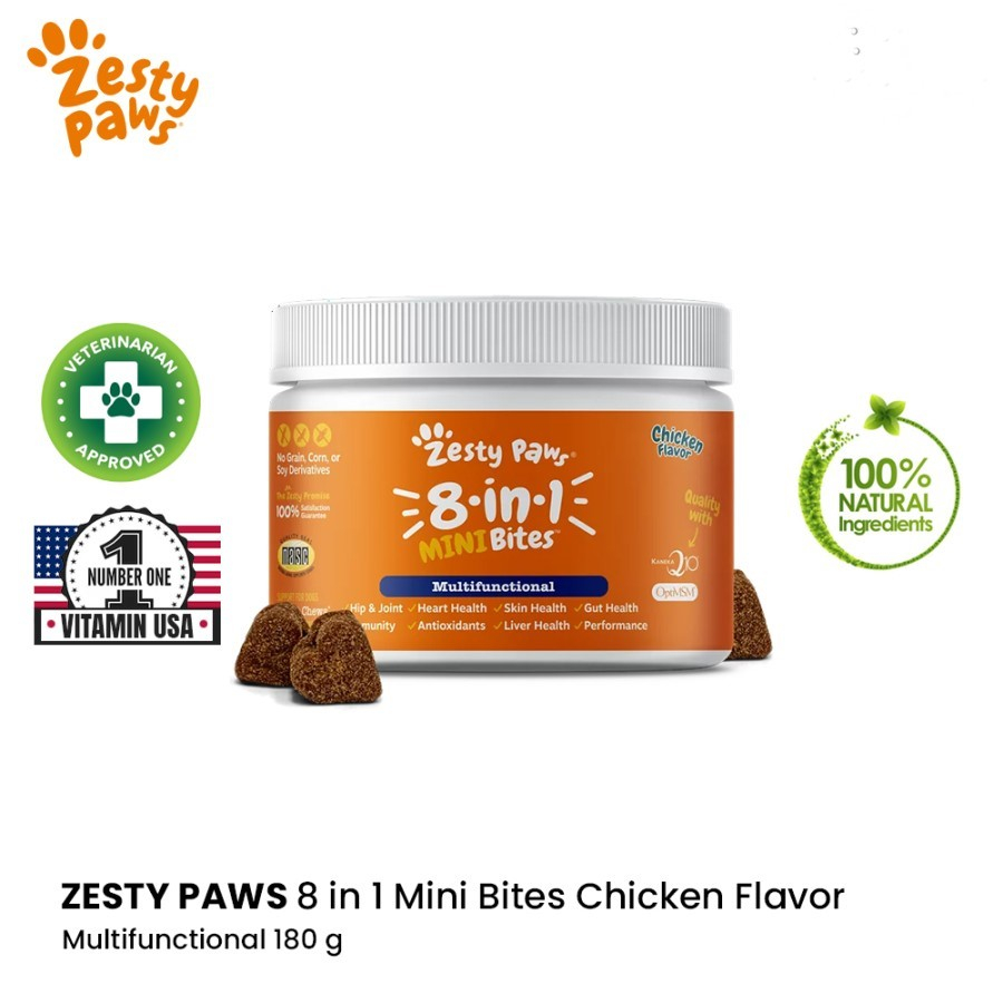 Zesty Paws 8 in 1 Mini Bites Multifunctional Supplement - Multivitamin